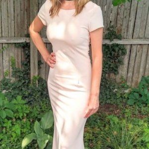 Lulu's Endless Love blush pink backless formal gown